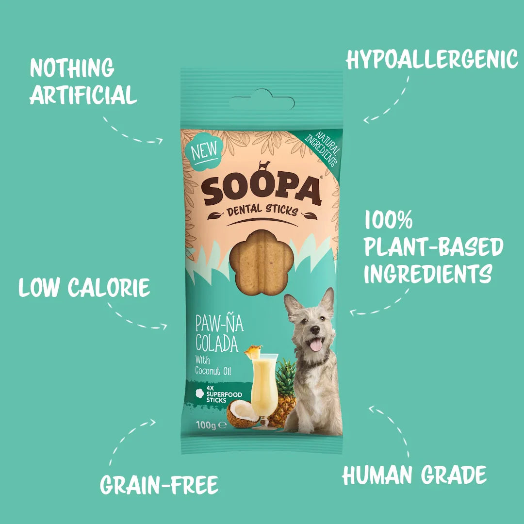 Soopa Paw-Na Colada | Healthy Dental sticks for dogs